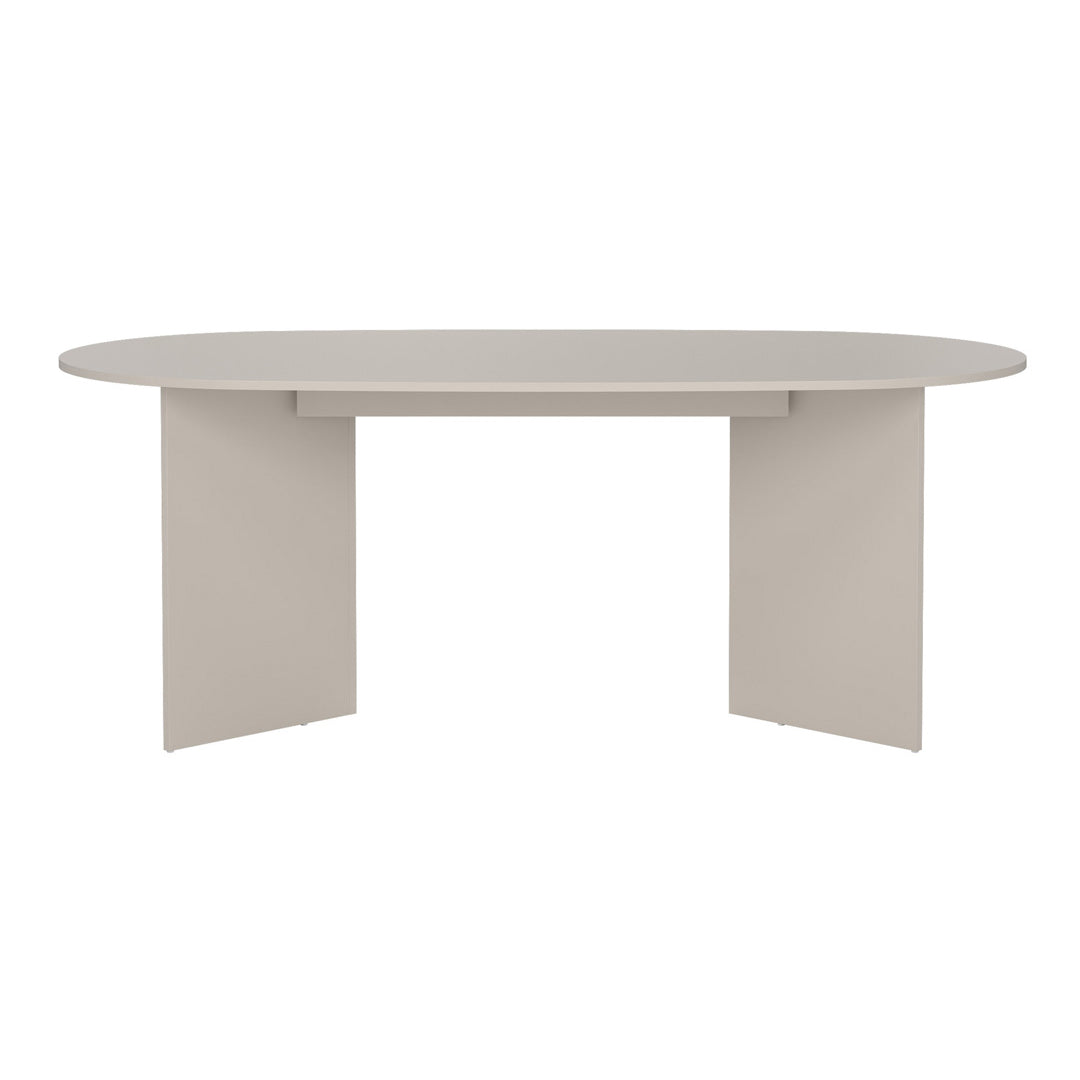 Wooden Dining Table in Oval for 4 People - Family
