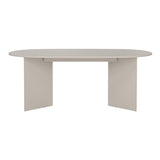 Wooden Dining Table in Oval for 4 People - Family
