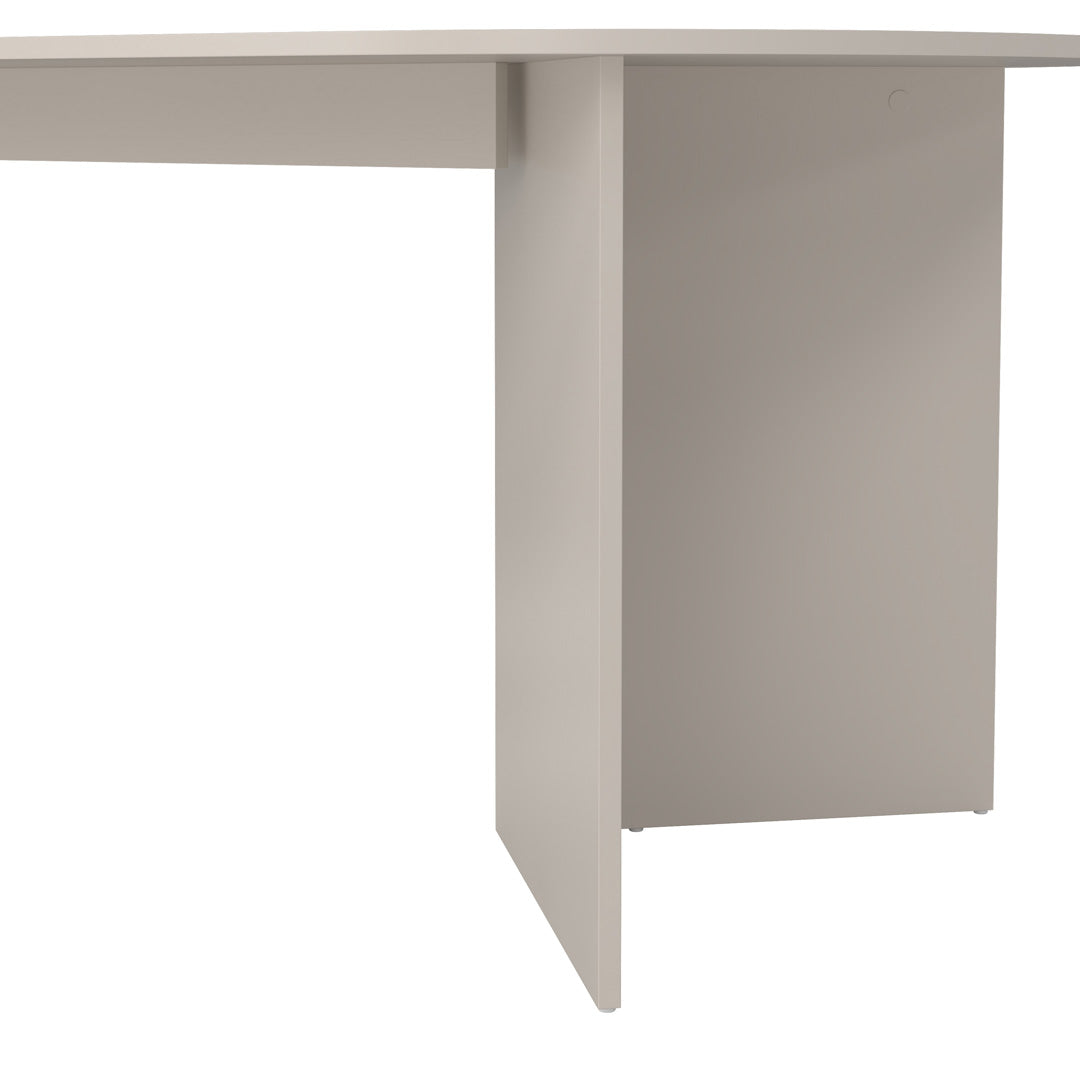 Wooden Dining Table in Oval for 4 People - Family