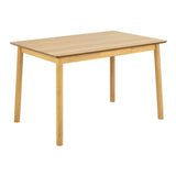 Wooden Dining Table Rectangular With 4 Dining Chairs - Barlow