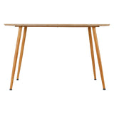 Wooden Dining Table for 4 People Rectangular - Barley