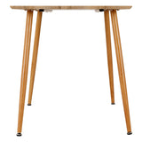 Wooden Dining Table for 4 People Rectangular - Barley
