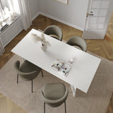 Wooden Dining Table in Rectangular for 4 People - Family