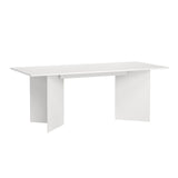 Wooden Dining Table in Rectangular for 4 People - Family
