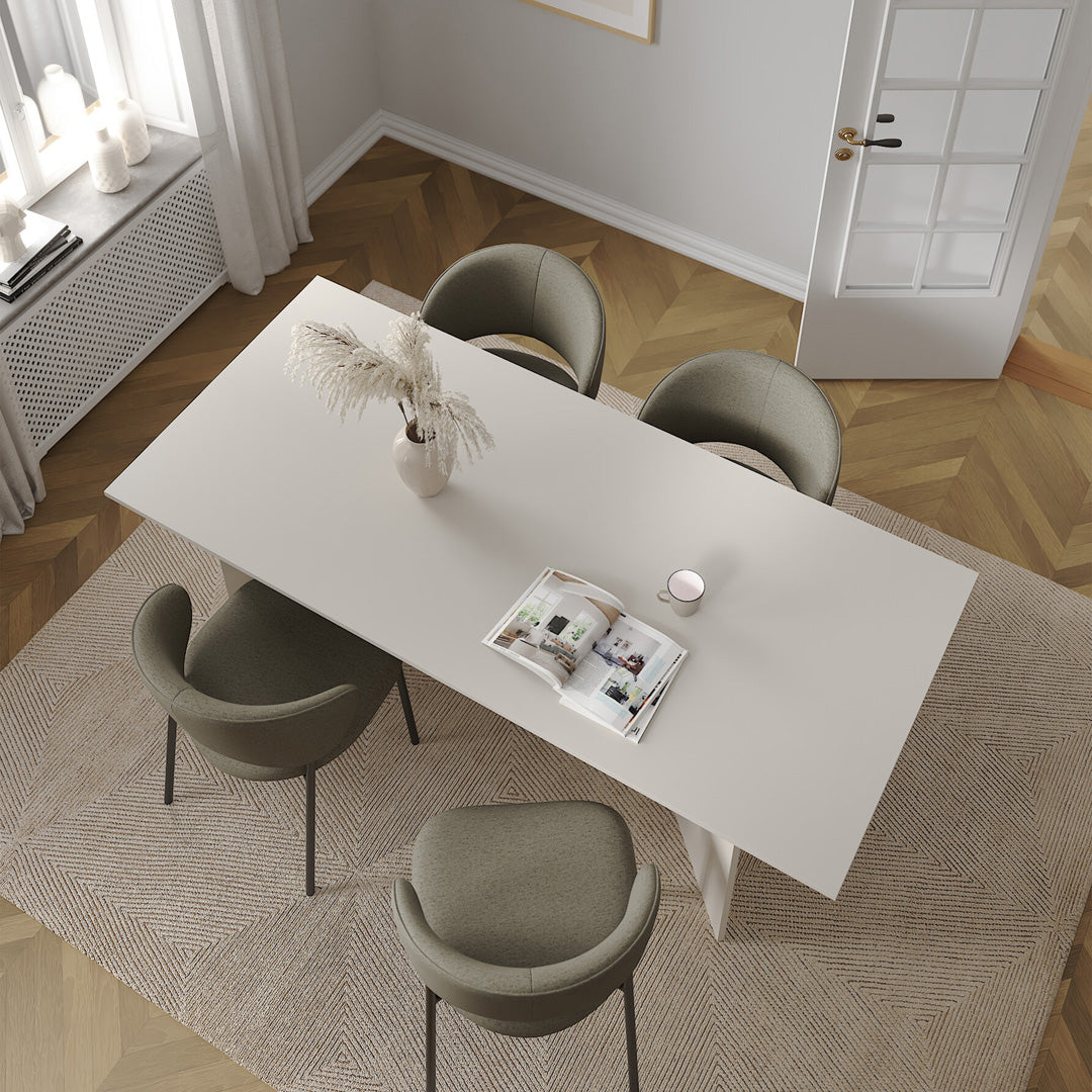 Wooden Dining Table in Rectangular for 4 People - Family