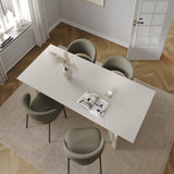 Wooden Dining Table in Rectangular for 4 People - Family