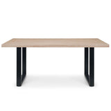 Wooden Dining Table Rectangular for 4 to 6 People - Berwick