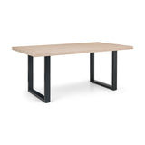Wooden Dining Table Rectangular for 4 to 6 People - Berwick