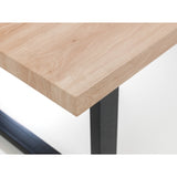 Wooden Dining Table Rectangular for 4 to 6 People - Berwick