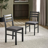 Wooden Dining Table Rectangular With 4 Chairs - Keats