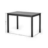 Wooden Dining Table Rectangular With 4 Chairs - Keats