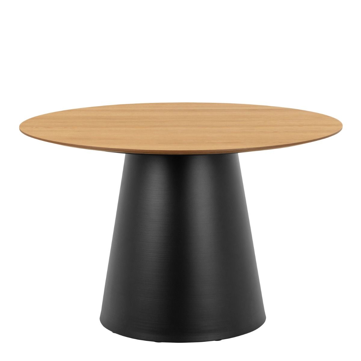 Wooden Dining Table Round With 4 Darlene Dining Chairs - Soli
