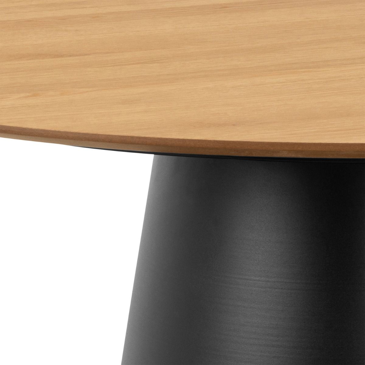 Wooden Dining Table Round With 4 Darlene Dining Chairs - Soli