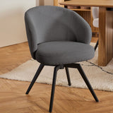 Wooden Dining Table Round With 4 Darlene Dining Chairs - Soli