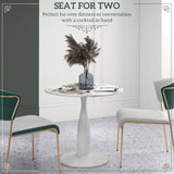 Wooden Dining Table Round for 4 People - Velmora