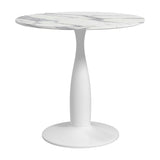 Wooden Dining Table Round for 4 People - Velmora