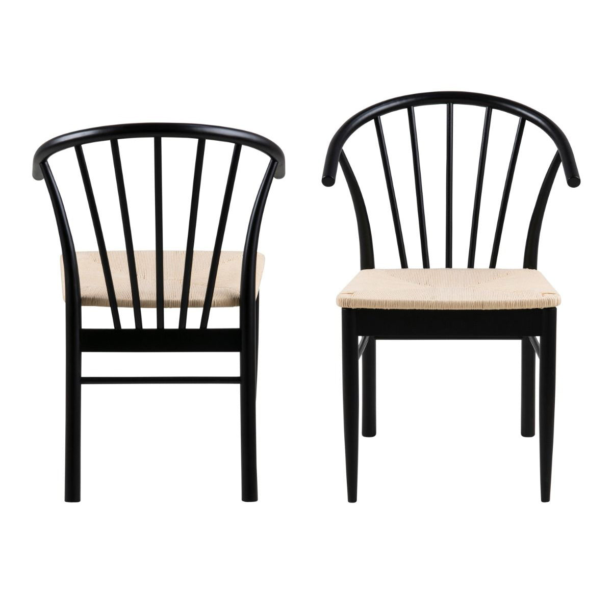Wooden Dining Table Round Extending With 4 Cassandra Black Dining Chairs - Montreux