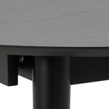 Wooden Dining Table Round Extending With 6 Cassandra Black Dining Chairs - Montreux