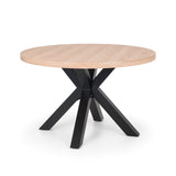 Wooden Dining Table Round for 4 People - Berwick