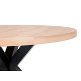 Wooden Dining Table Round for 4 People - Berwick