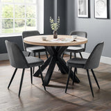 Wooden Dining Table Round for 4 People - Berwick