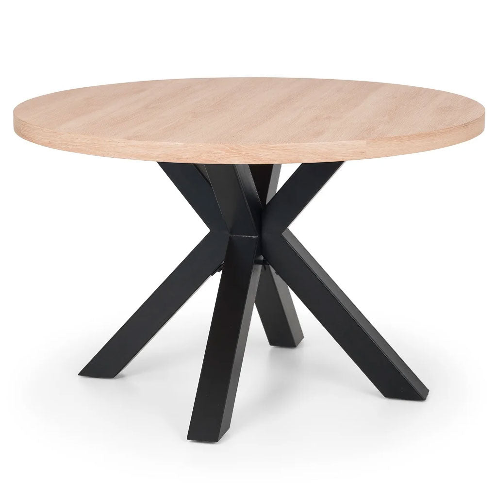 Wooden Dining Table Round for 4 People - Berwick