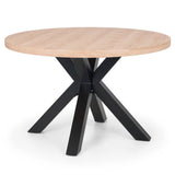 Wooden Dining Table Round for 4 People - Berwick