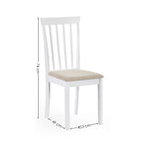 Wooden Dining Table Round With 4 Chairs - Orwell