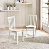 Wooden Dining Table Round With 4 Chairs - Orwell