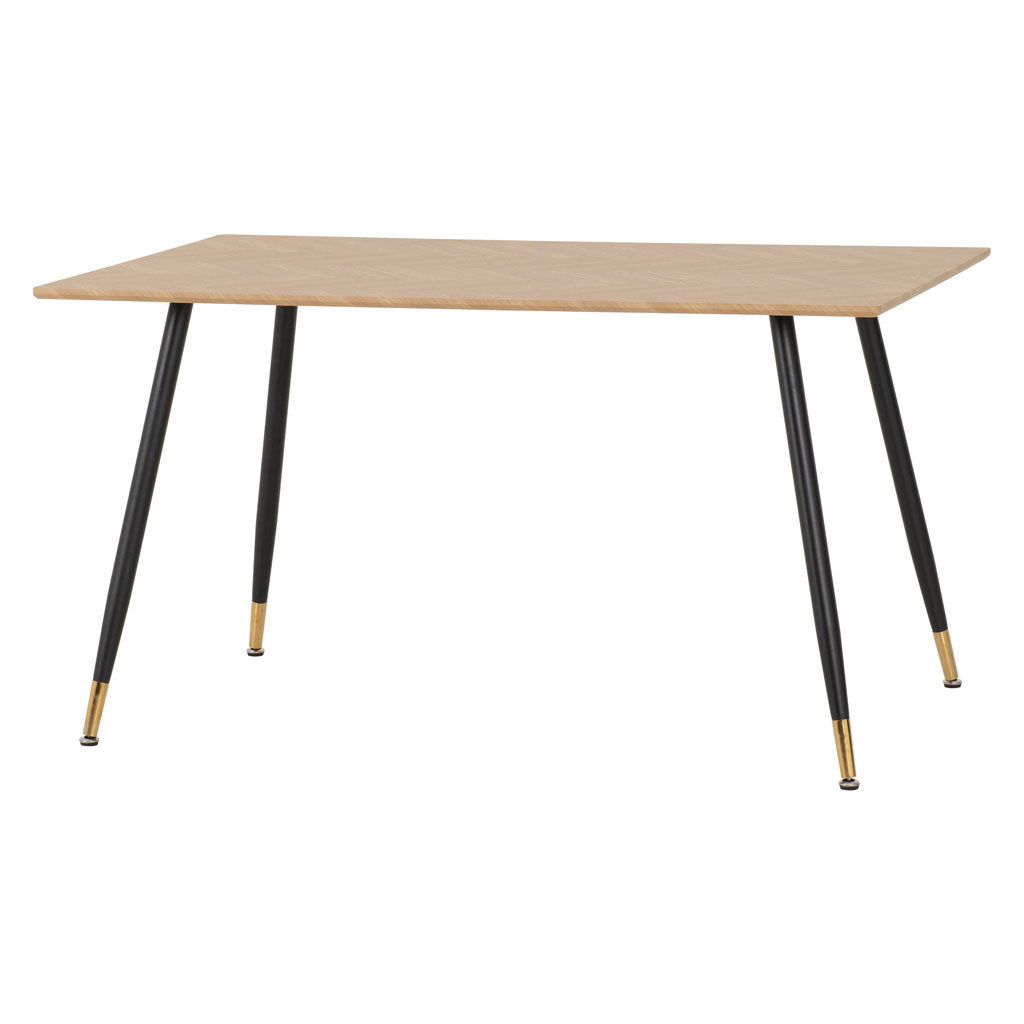 Wooden Dining Table With 4 Athens Dining Chairs - Hamilton