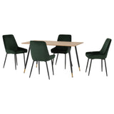 Wooden Dining Table With 4 Avery Dining Chairs - Hamilton
