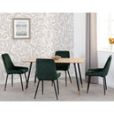 Wooden Dining Table With 4 Avery Dining Chairs - Hamilton