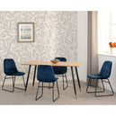 Wooden Dining Table With 4 Lukas Dining Chairs - Hamilton