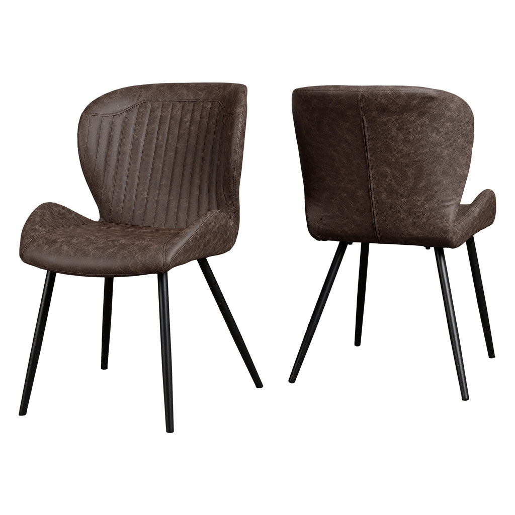 Wooden Dining Table With 4 Quebec Dining Chairs - Hamilton