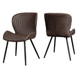 Wooden Dining Table With 4 Quebec Dining Chairs - Hamilton