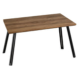 Wooden Dining Table Straight Edge for 4 People - Quebec