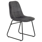 Wooden Dining Table Straight Edge With 4 Lukas Dining Chairs - Quebec