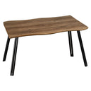 Wooden Dining Table Wave Edge for 4 People - Quebec