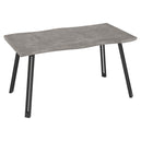 Wooden Dining Table Wave Edge for 4 People - Quebec