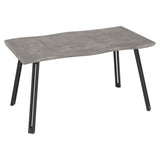 Wooden Dining Table Wave Edge for 4 People - Quebec