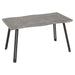 Wooden Dining Table Wave Edge for 4 People - Quebec