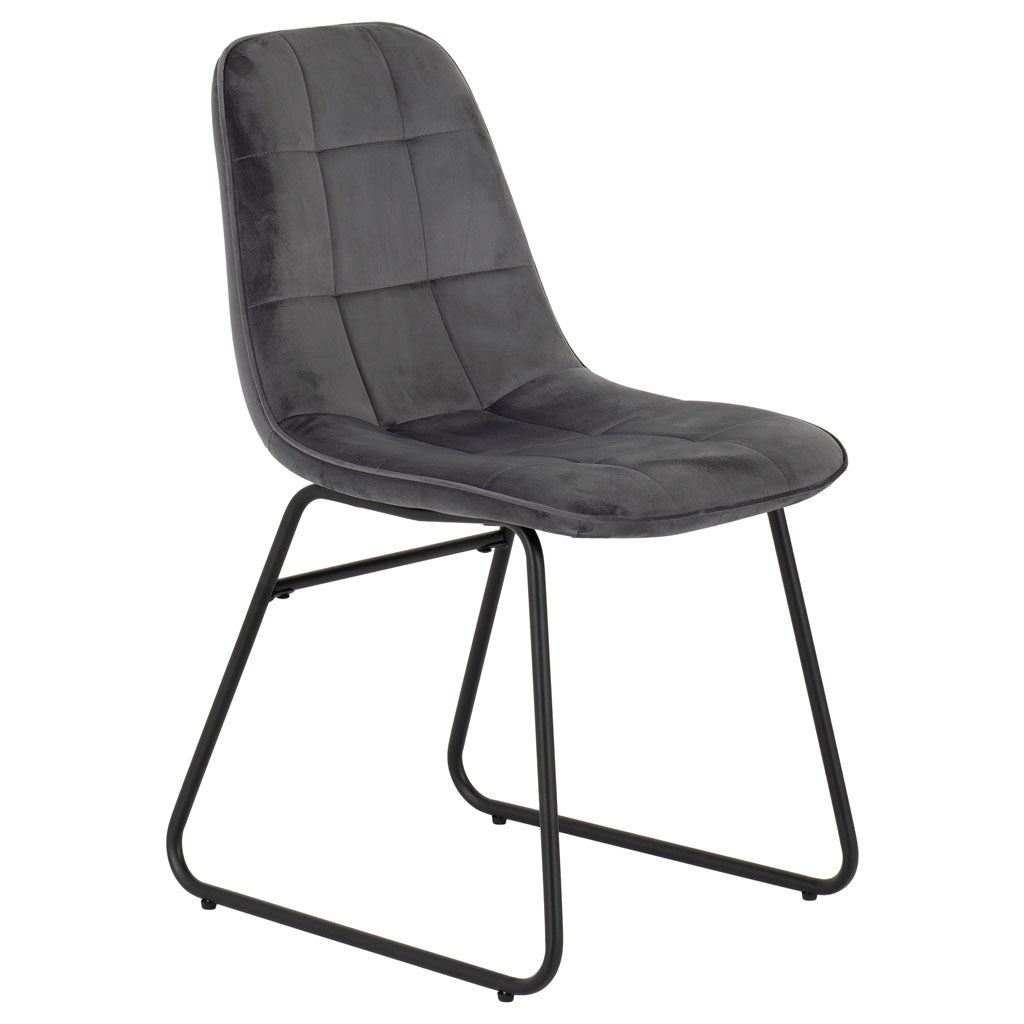 Wooden Dining Table Wave Edge With 4 Lukas Dining Chairs - Quebec