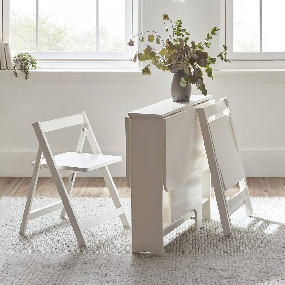 Wooden Dining Table With 2 Chairs - Gatan