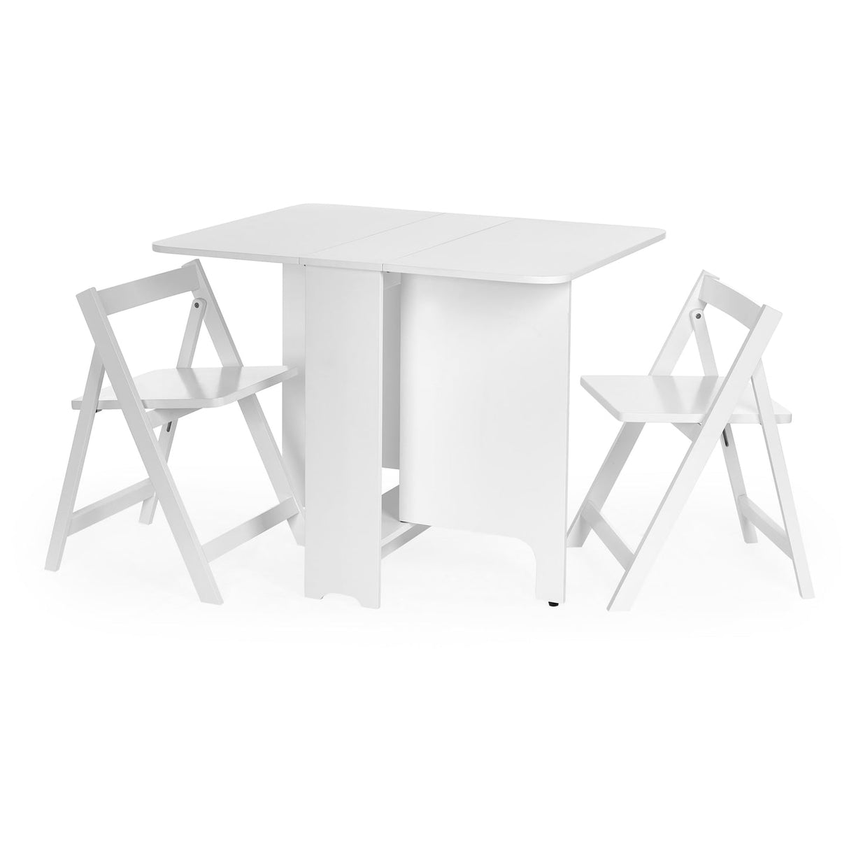 Wooden Dining Table With 2 Chairs - Gatan