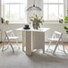 Wooden Dining Table With 2 Chairs - Gatan