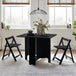 Wooden Dining Table With 2 Chairs - Gatan
