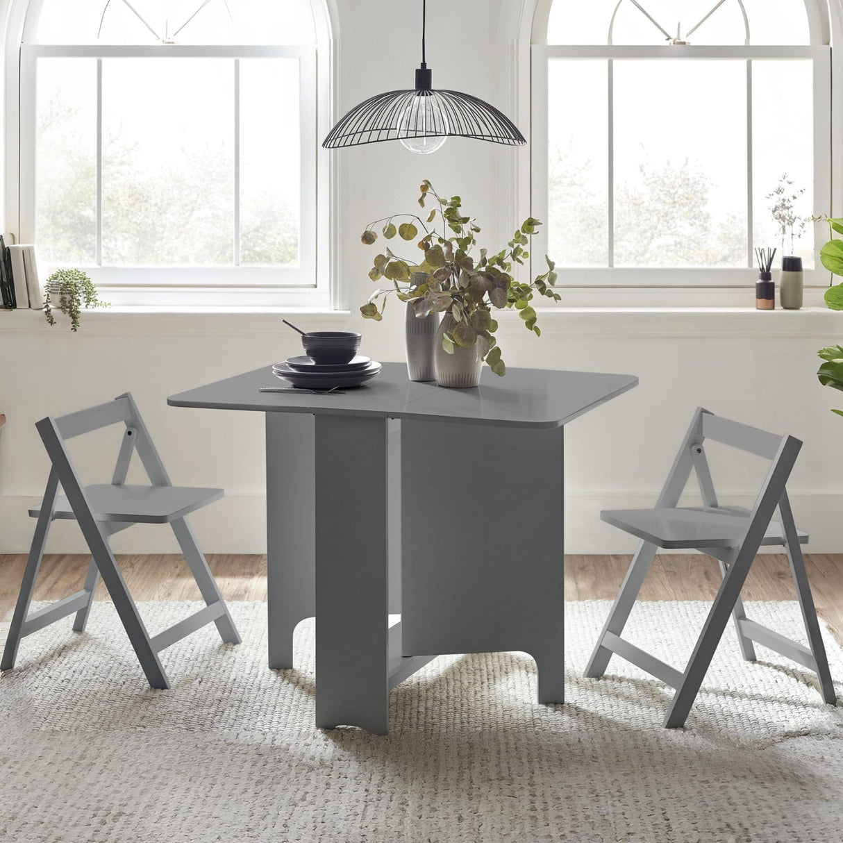 Wooden Dining Table With 2 Chairs - Gatan