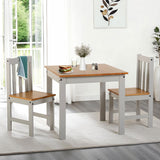 Wooden Dining Table With 2 Dining Chairs - Ludlow