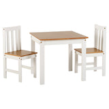 Wooden Dining Table With 2 Dining Chairs - Ludlow