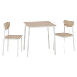 Wooden Dining Table With 2 Dining Chairs - Riley